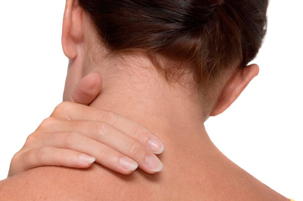 pain in the neck in osteochondrosis